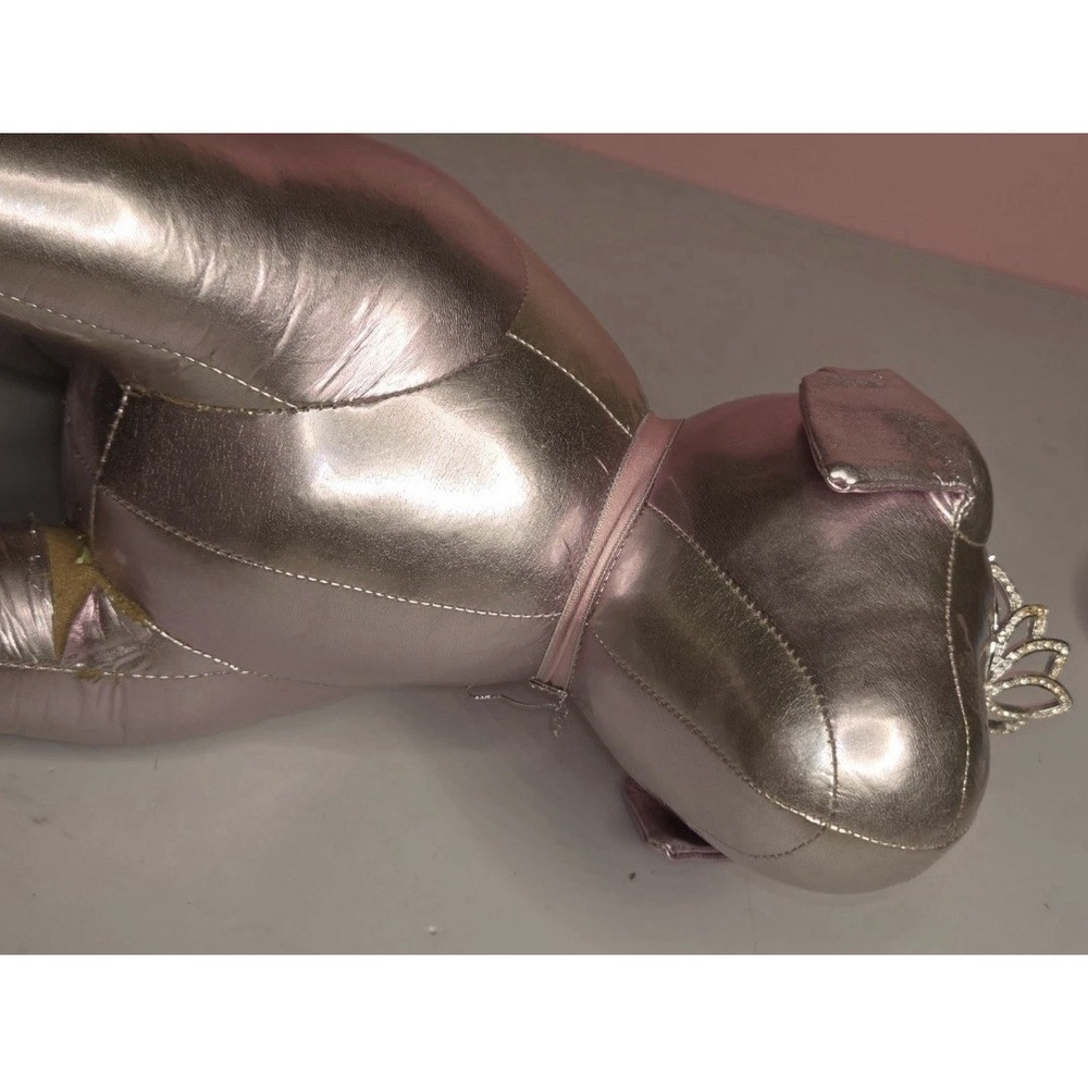 Vintage Victoria's Secret PINK Medium Princess Display Dog Metallic Crown - Picture 4 of 8